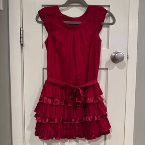 Gorgeous Girl’s Holiday/Party Dress! Retro GAP. Red Ruffles & bow!